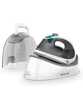 White and Gray Cordless Steam Iron with Base